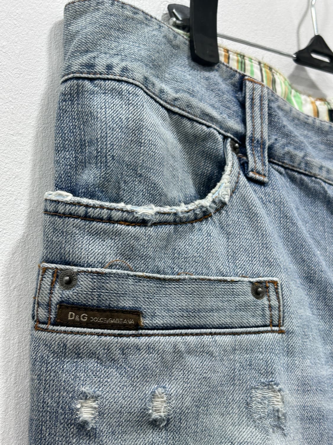 D&G 돌체앤가바나 데미지 디스트로이드 데님 팬츠 청바지 상품이미지5
