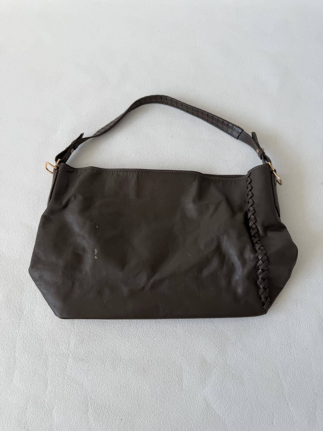 Pre owned 레더 숄더백 상품이미지6