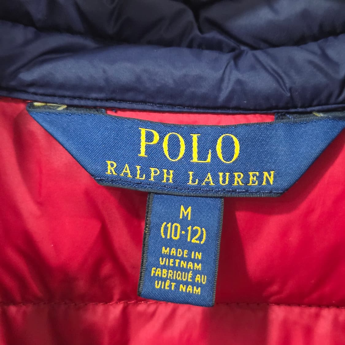 폴로랄프로렌 키즈 경량패딩 M/10/12 상품이미지3