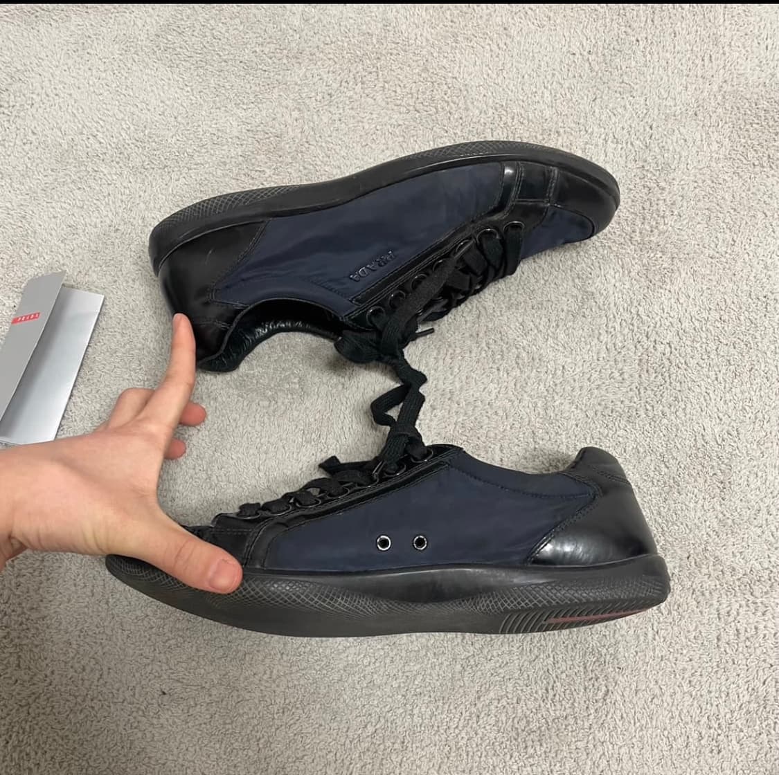 Prada sports(프라다) leather nylon sneakers 상품이미지2