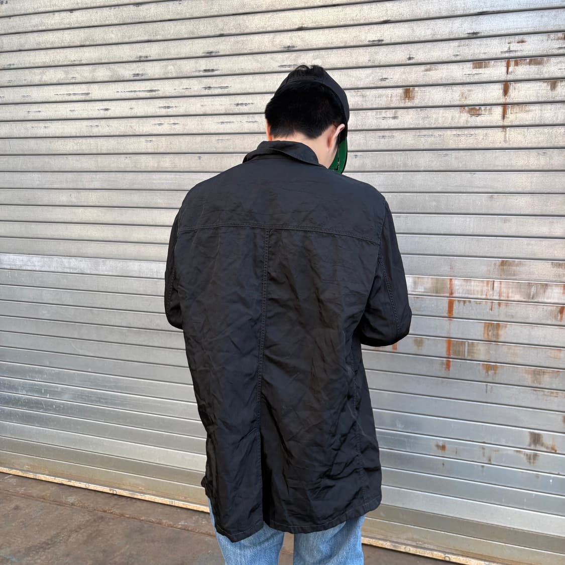 프라다 블랙 나일론 코트 상품이미지4