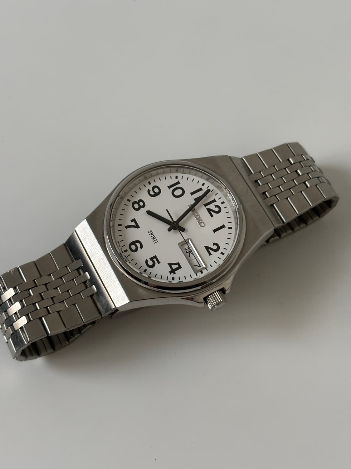 1990s Spirit Arabic Index Silver Quartz  상품이미지4