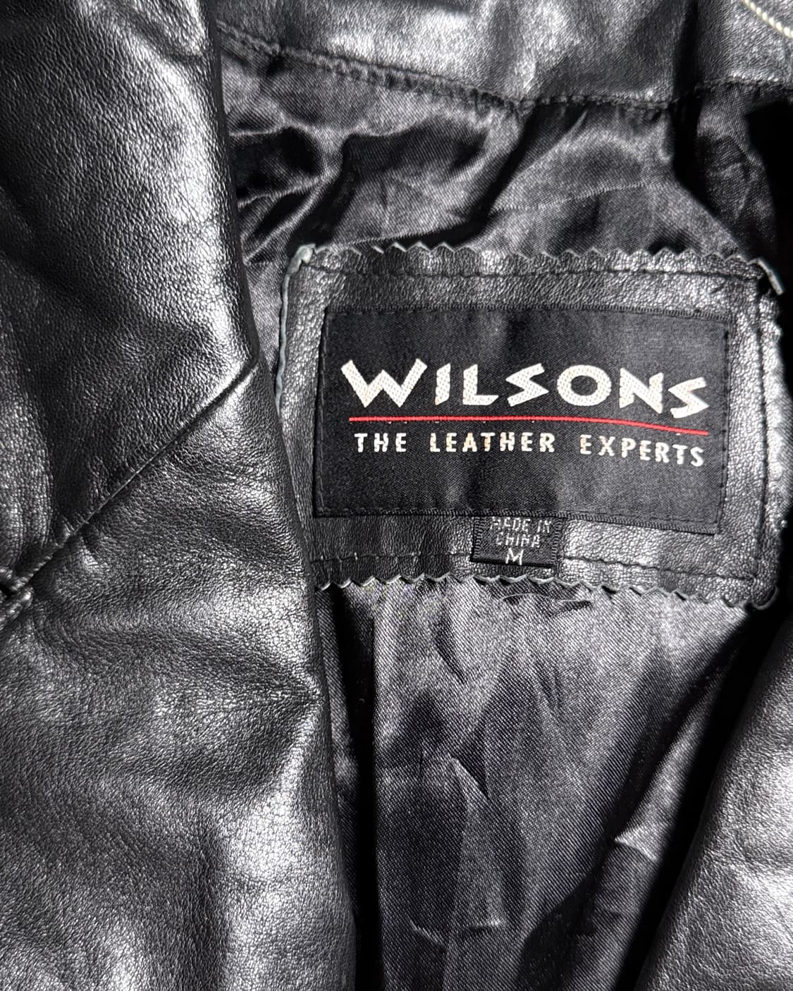 90-00‘s 윌슨 레더 램스킨 3B 블레이저 자켓 M 상품이미지4