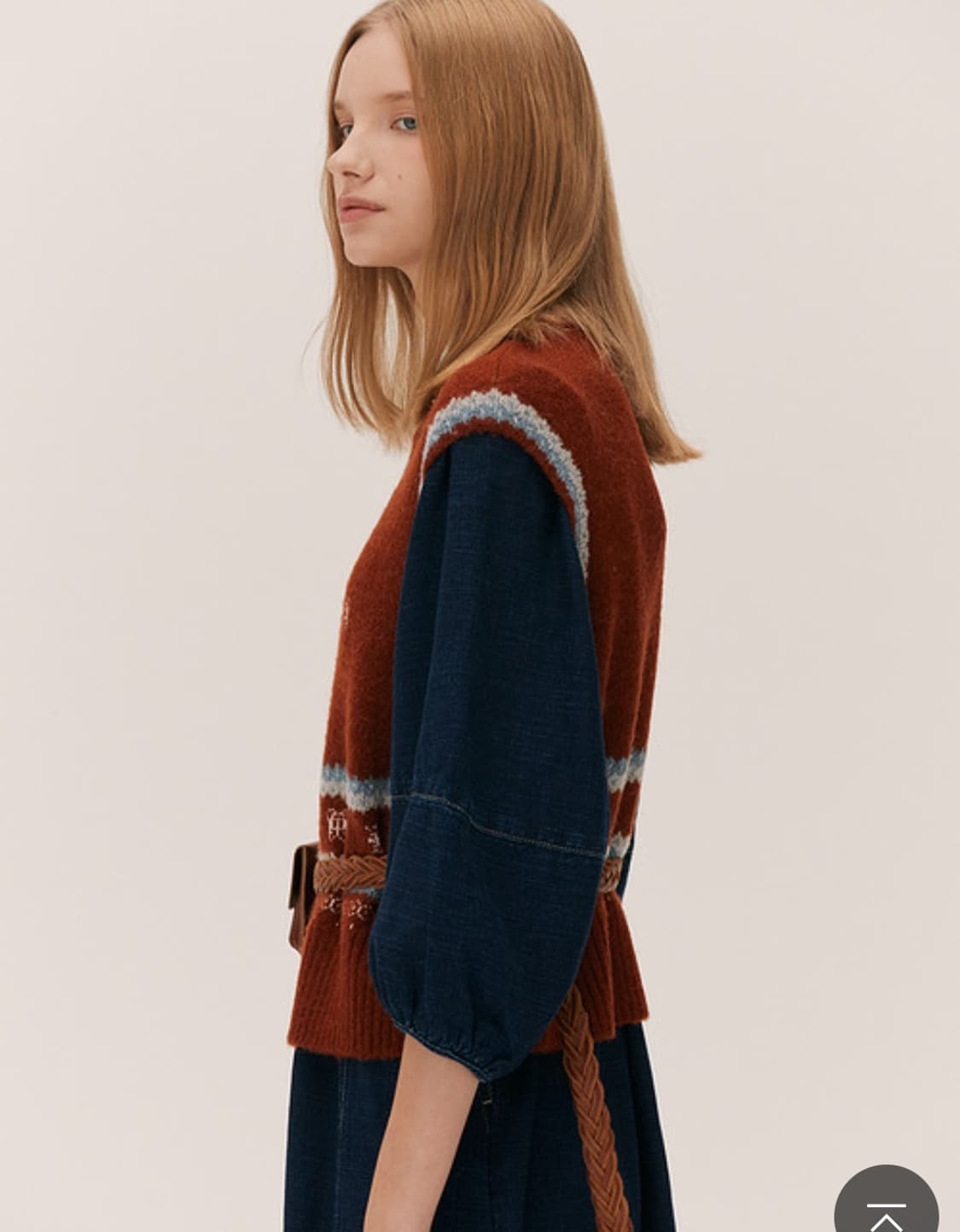 (민트색상 판매) 써스데이아일랜드 모헤어 니트베스트 S사이즈 상품이미지4