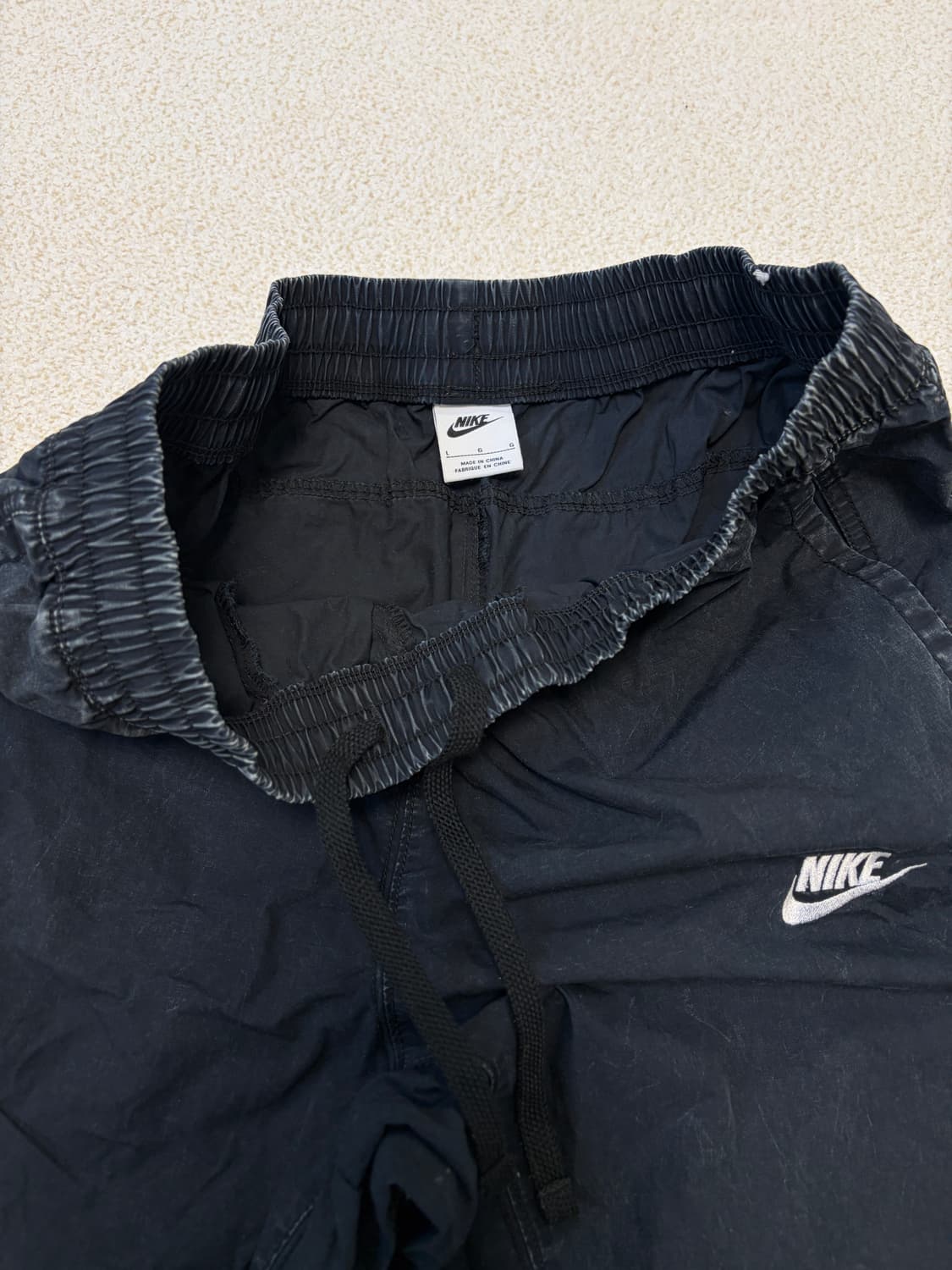 나이키 스우시 클럽 언라인드 우븐 조거 블랙 상품이미지7