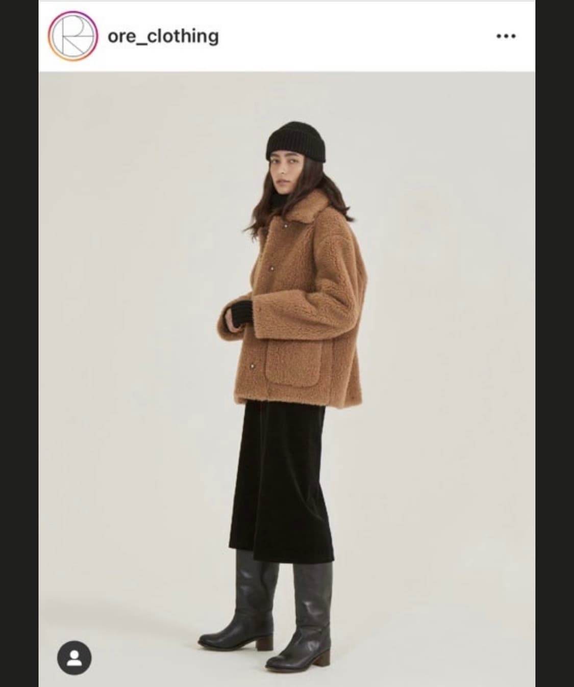 ORE 오어 카멜 퍼 코트 상품이미지2