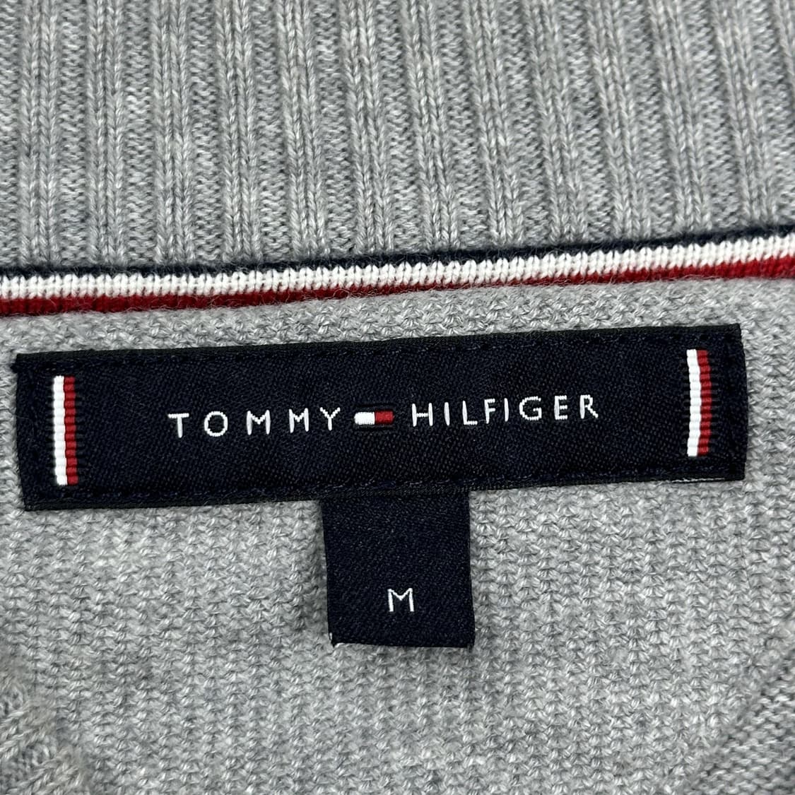 타미힐피거 플래그 그레이 니트 집업 (M) 상품이미지5