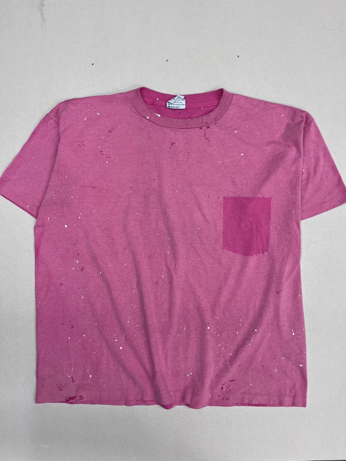 Vintage Single Stitch Pink Pocket T-Shir 상품이미지2