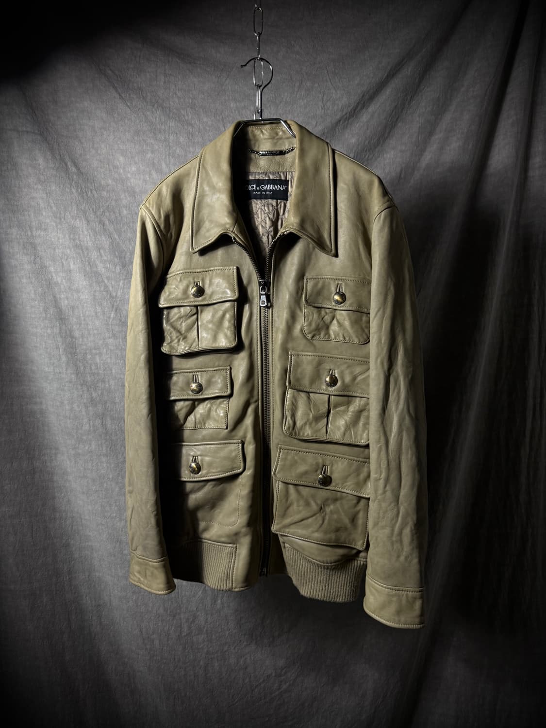 Dolce & Gabbana Pocket Leather Jacket 상품이미지2