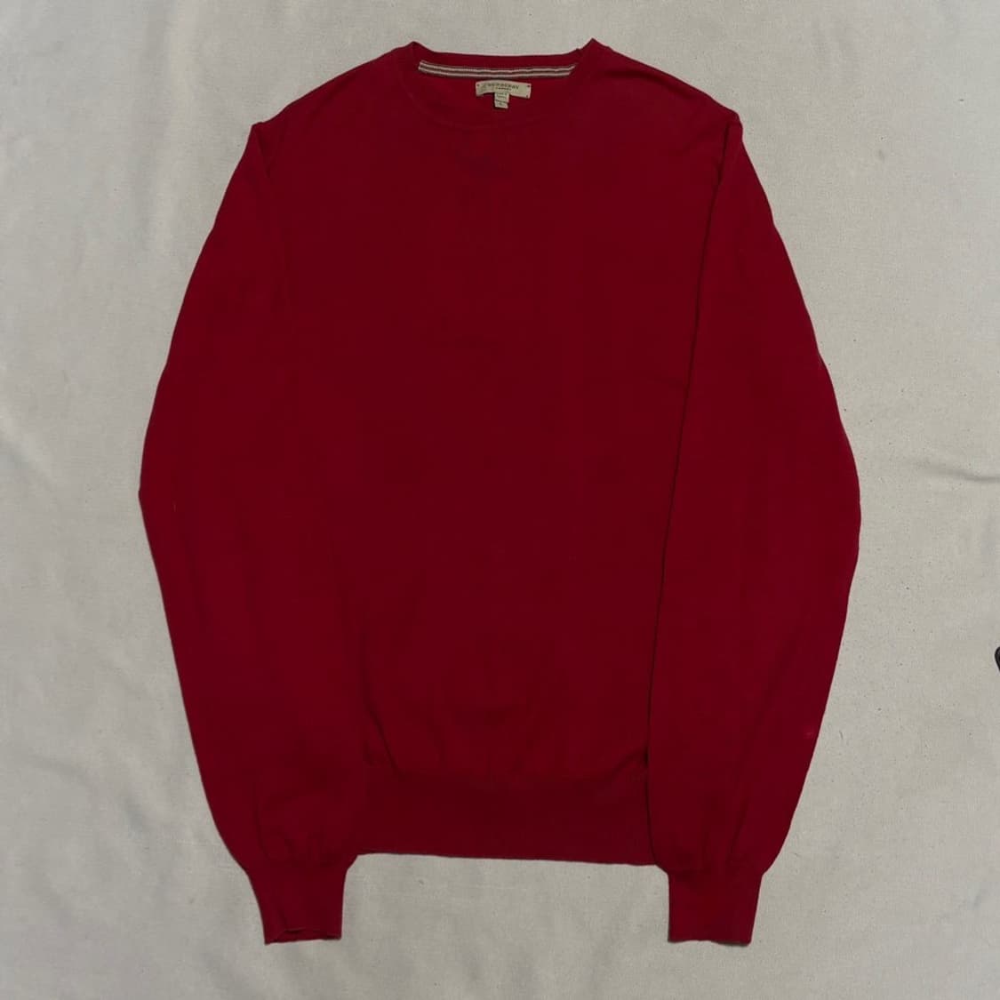 L 버버리 레드 코튼 니트 상품이미지2