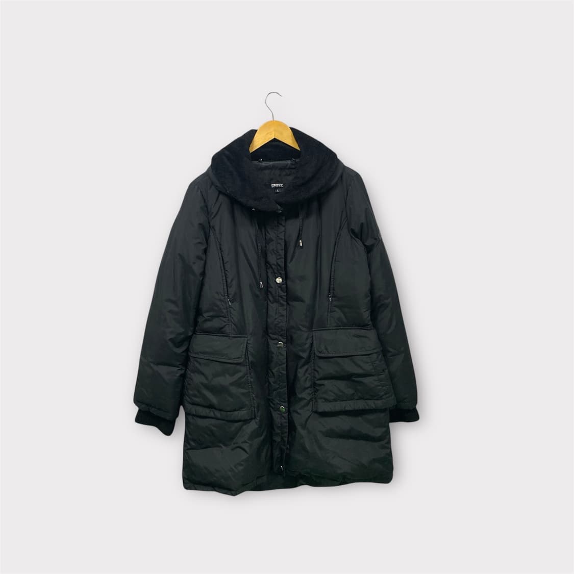  DKNY 블랙 덕다운 코트 패딩 L 상품이미지1