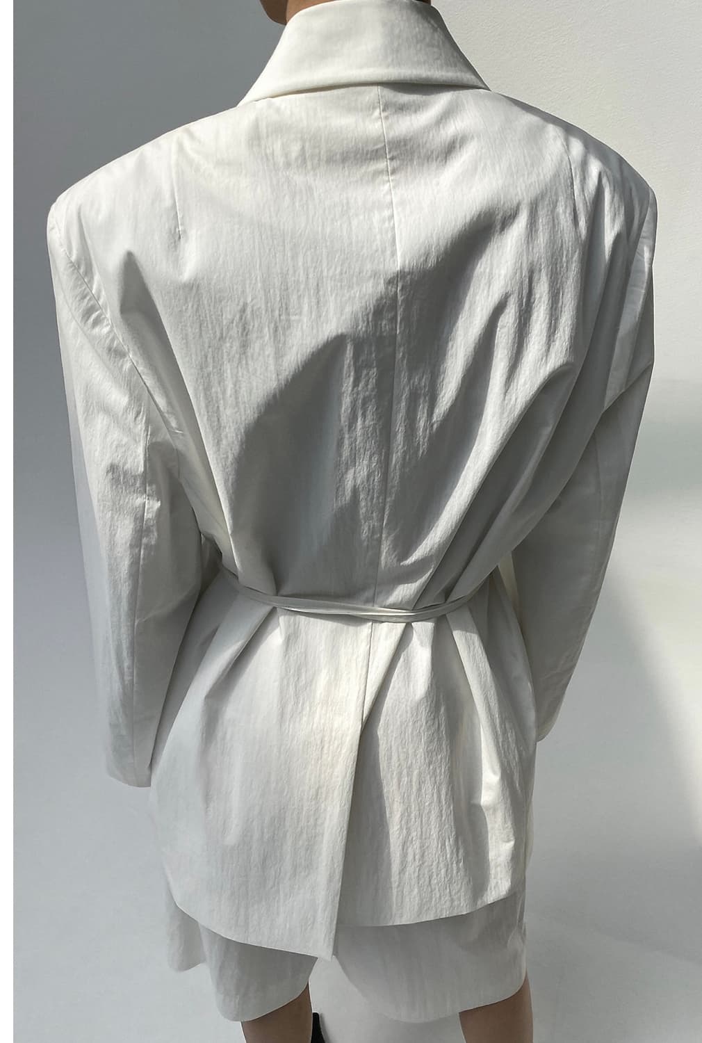 새상품) 드래곤블루스 드라이 터치 박시 싱글 스트랩 자켓 M 아이보리 상품이미지6