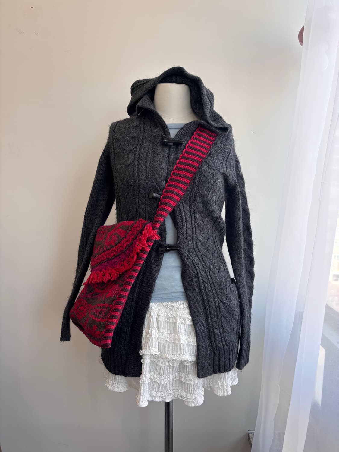 몽골리아 자카드 에스닉 백 상품이미지8