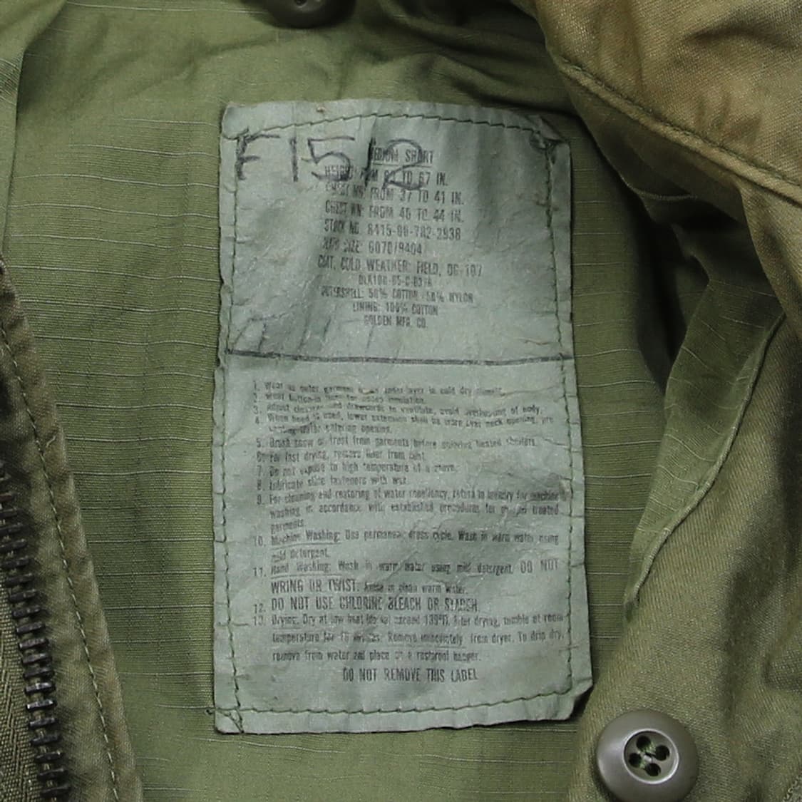 (착용컷) U.S.ARMY M-65 필드 자켓 (남성용 100) 상품이미지6