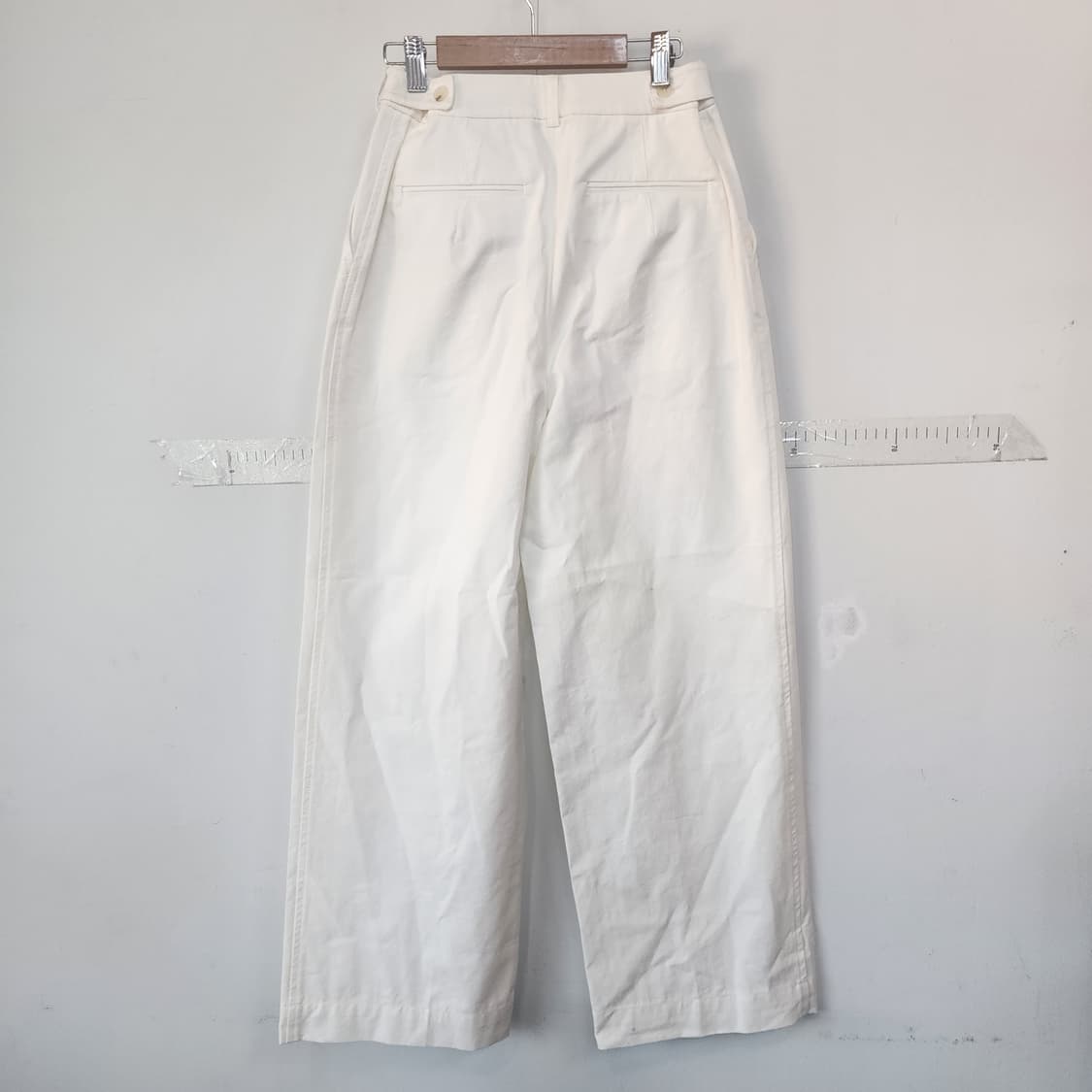 나무그림 화이트 와이드 팬츠 상품이미지8