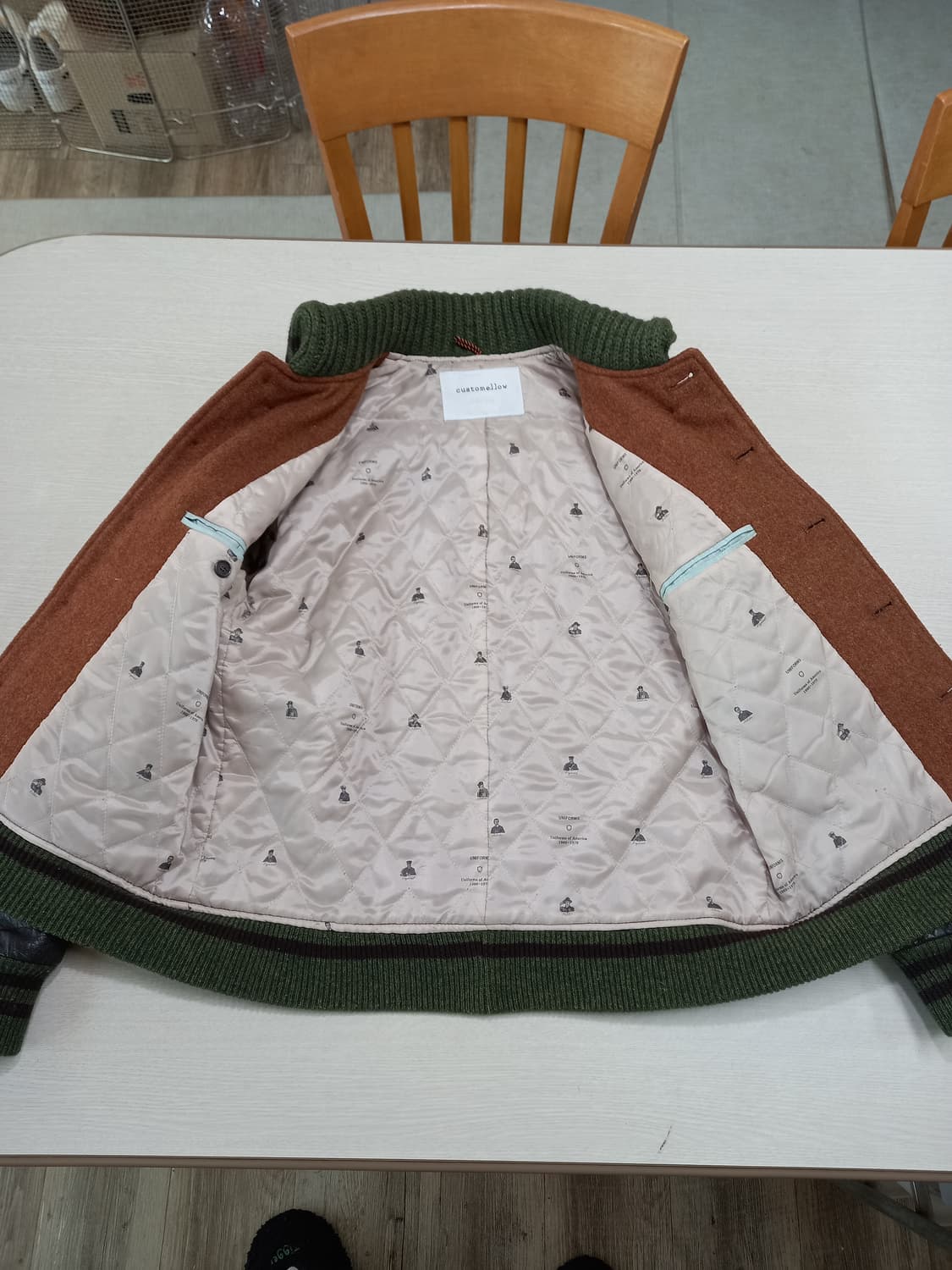 L100 customellow 헤리티지 누빔 바시티 L-691 상품이미지5