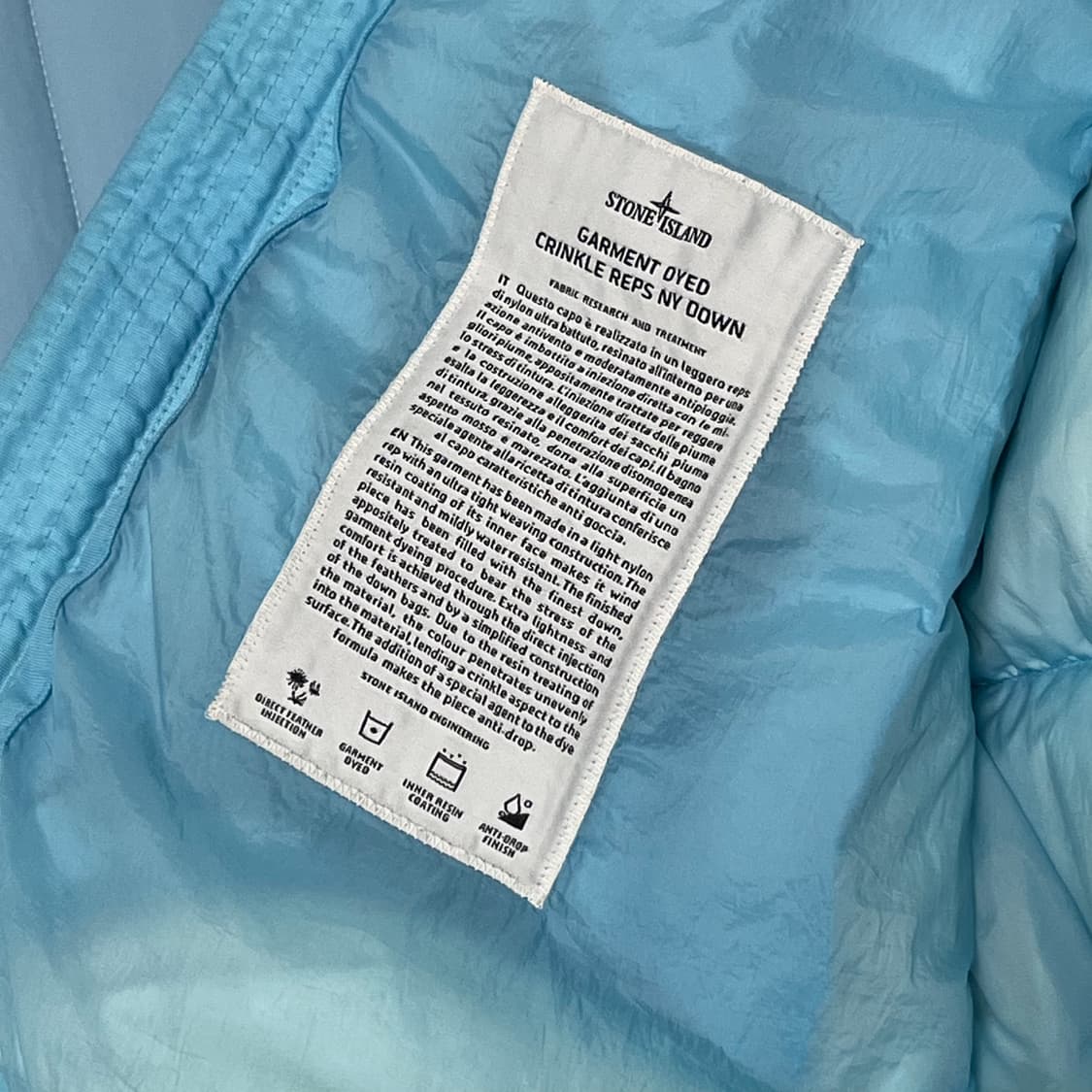 스톤아일랜드 크링클렙스 후드 퍄딩 상품이미지7