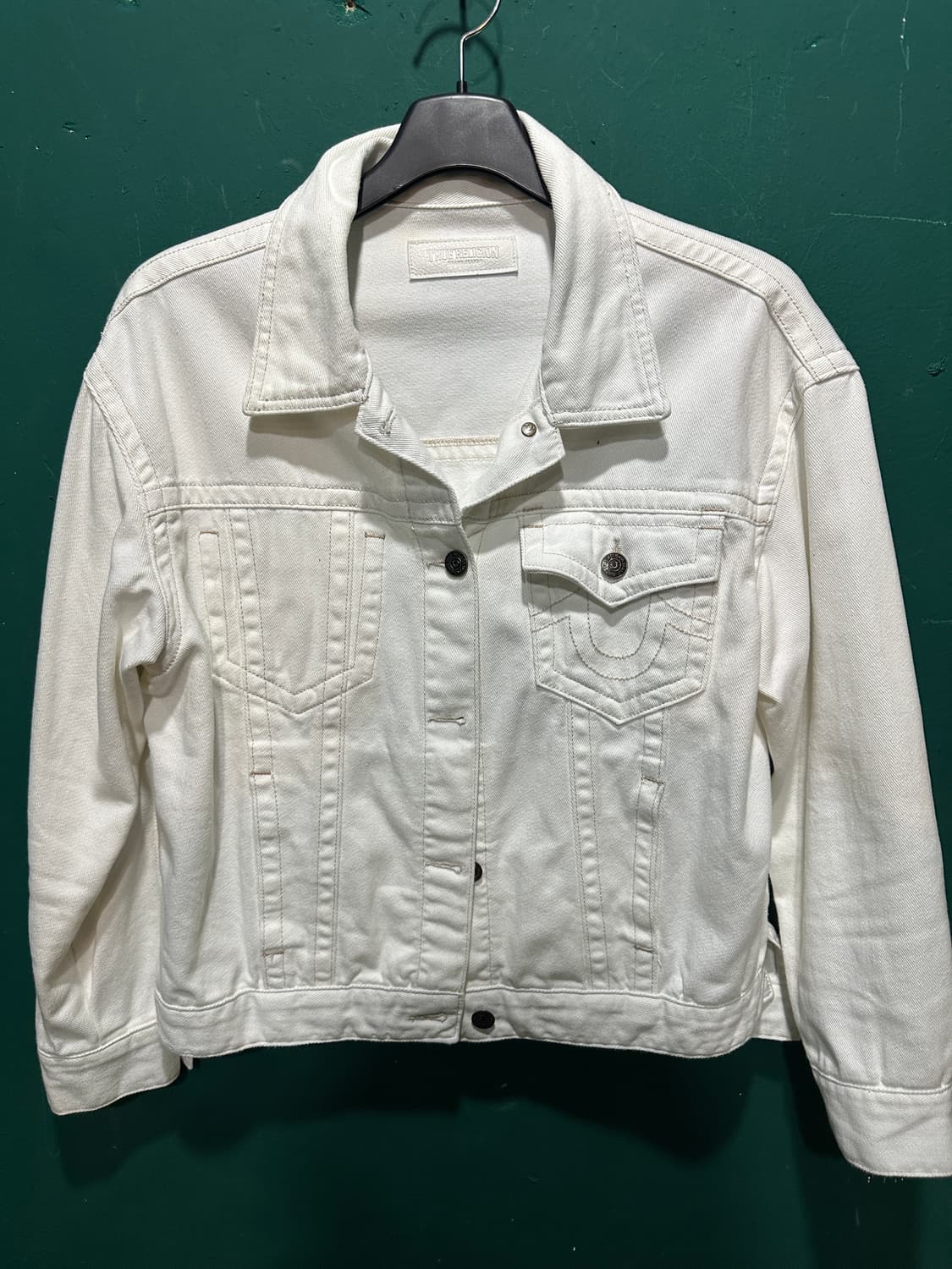 트루릴리전 화이트 트러커자켓 95 상품이미지1