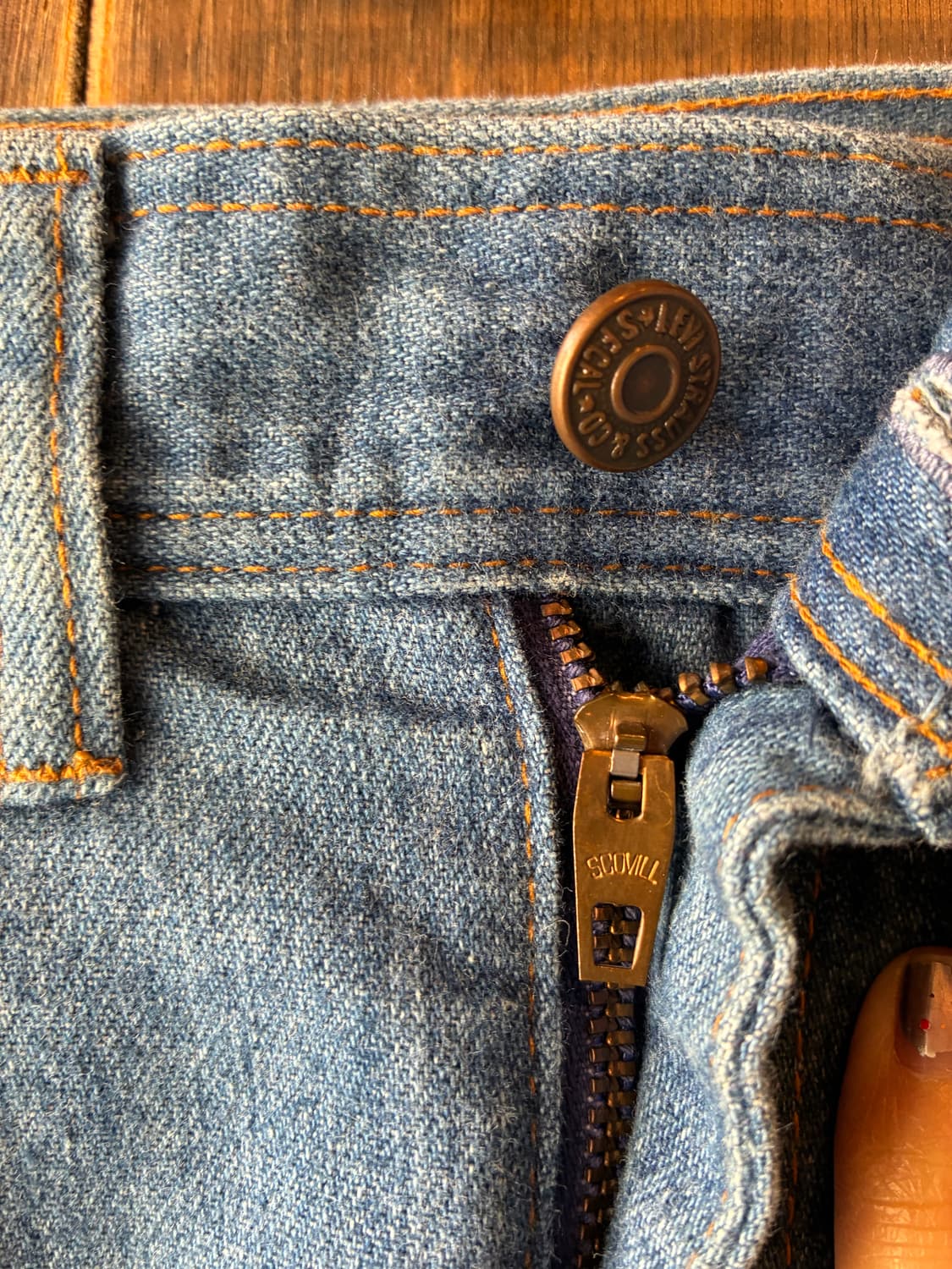 80~90‘s Vintage Levi’s Orange Tab Skirt 상품이미지4