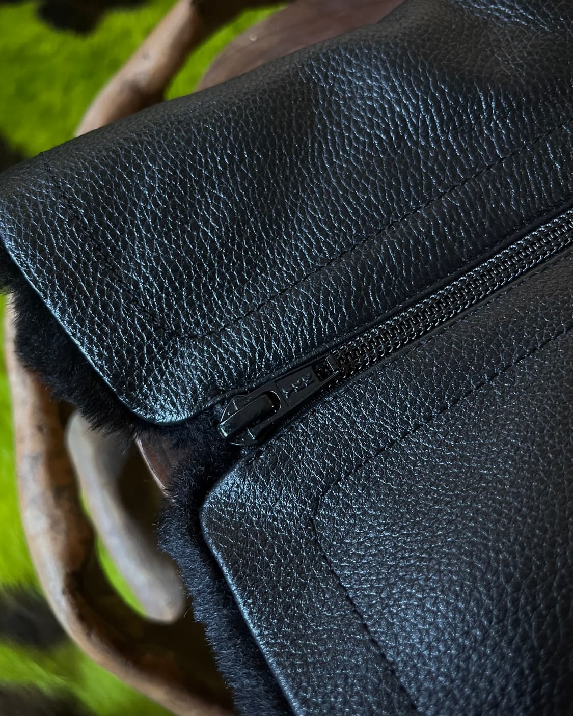 Doruche ドルチェ Belted Leather Fur Boots 상품이미지7