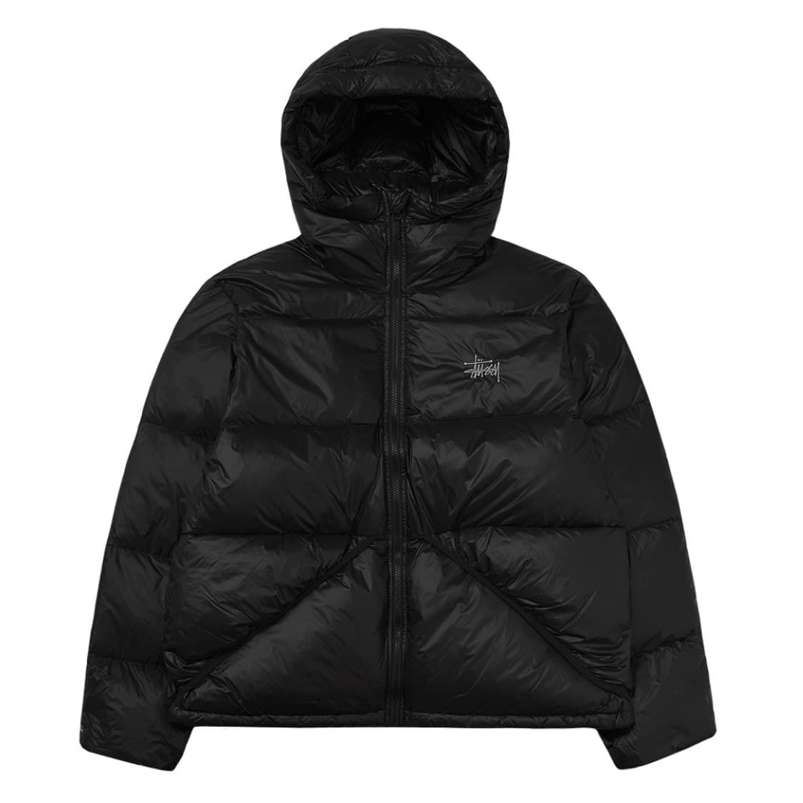 스투시 마이크로 립스탑 다운 파카 제트 블랙 상품이미지1