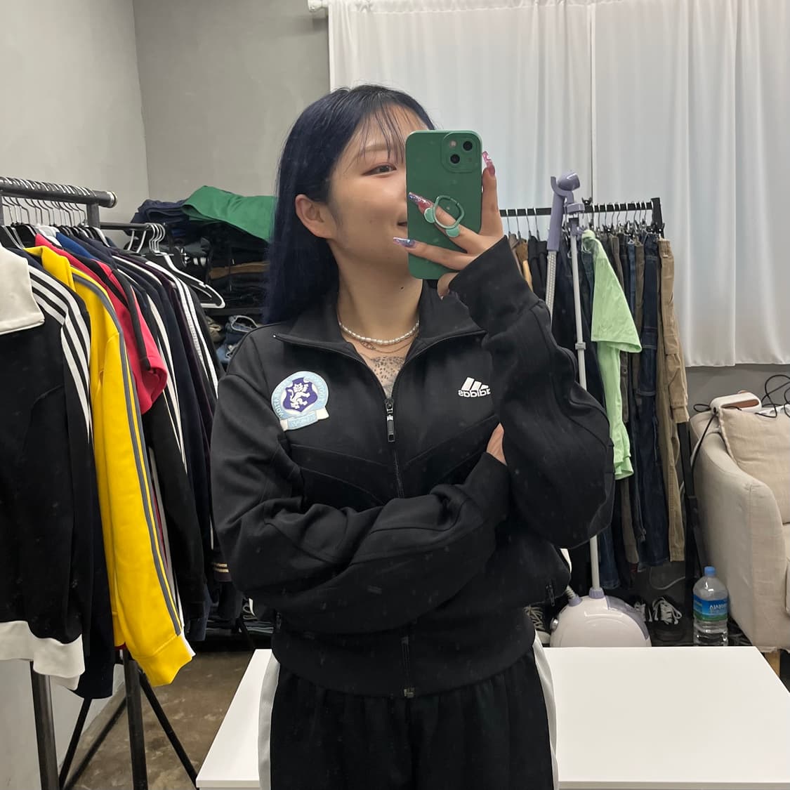 (정품) 아디다스 검흰 삼선 져지 상품이미지3