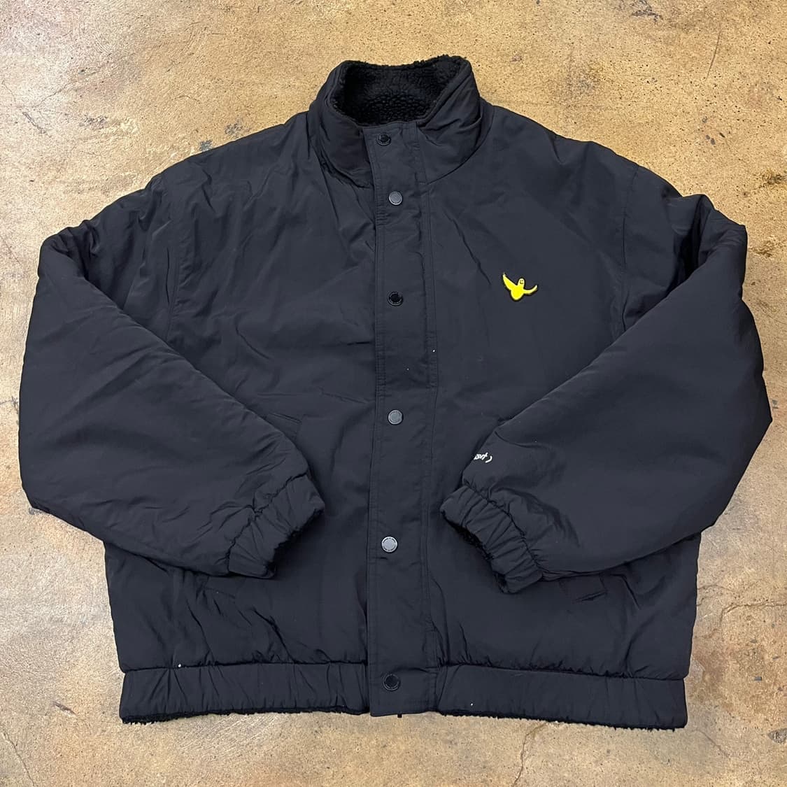 [정품/S] 와릿이즌 블랙 뽀글이 플리스 양면 집업 b18 상품이미지2