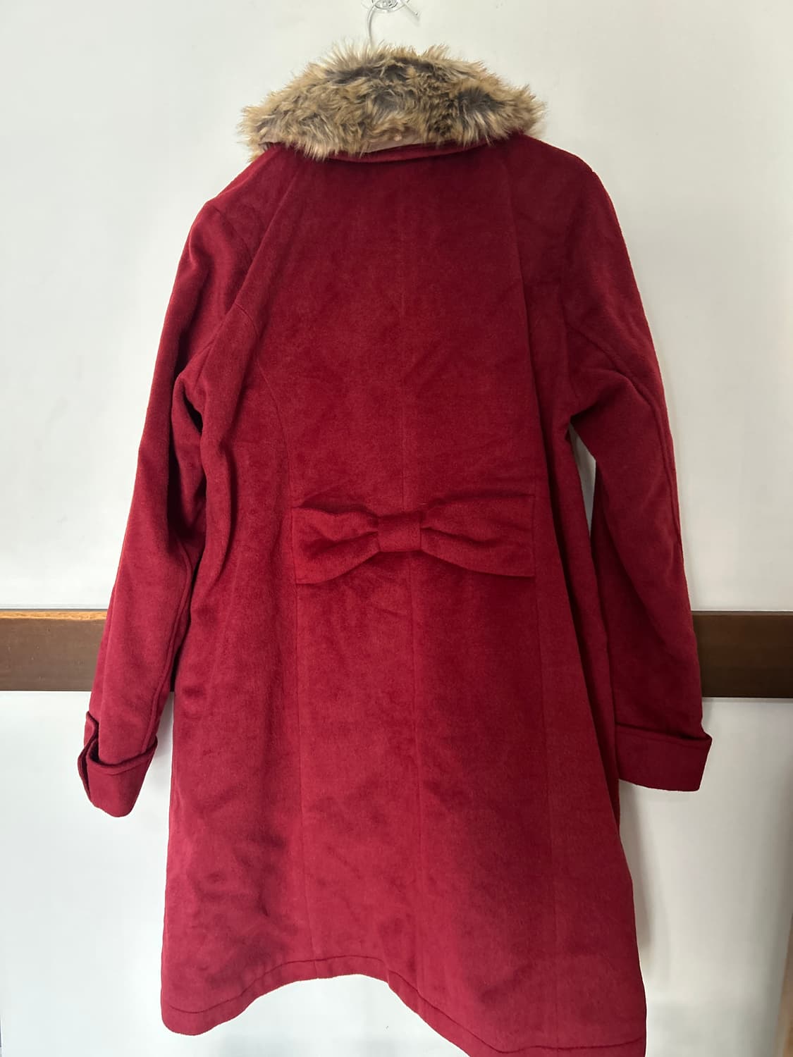 버건디 리본 코트  상품이미지7