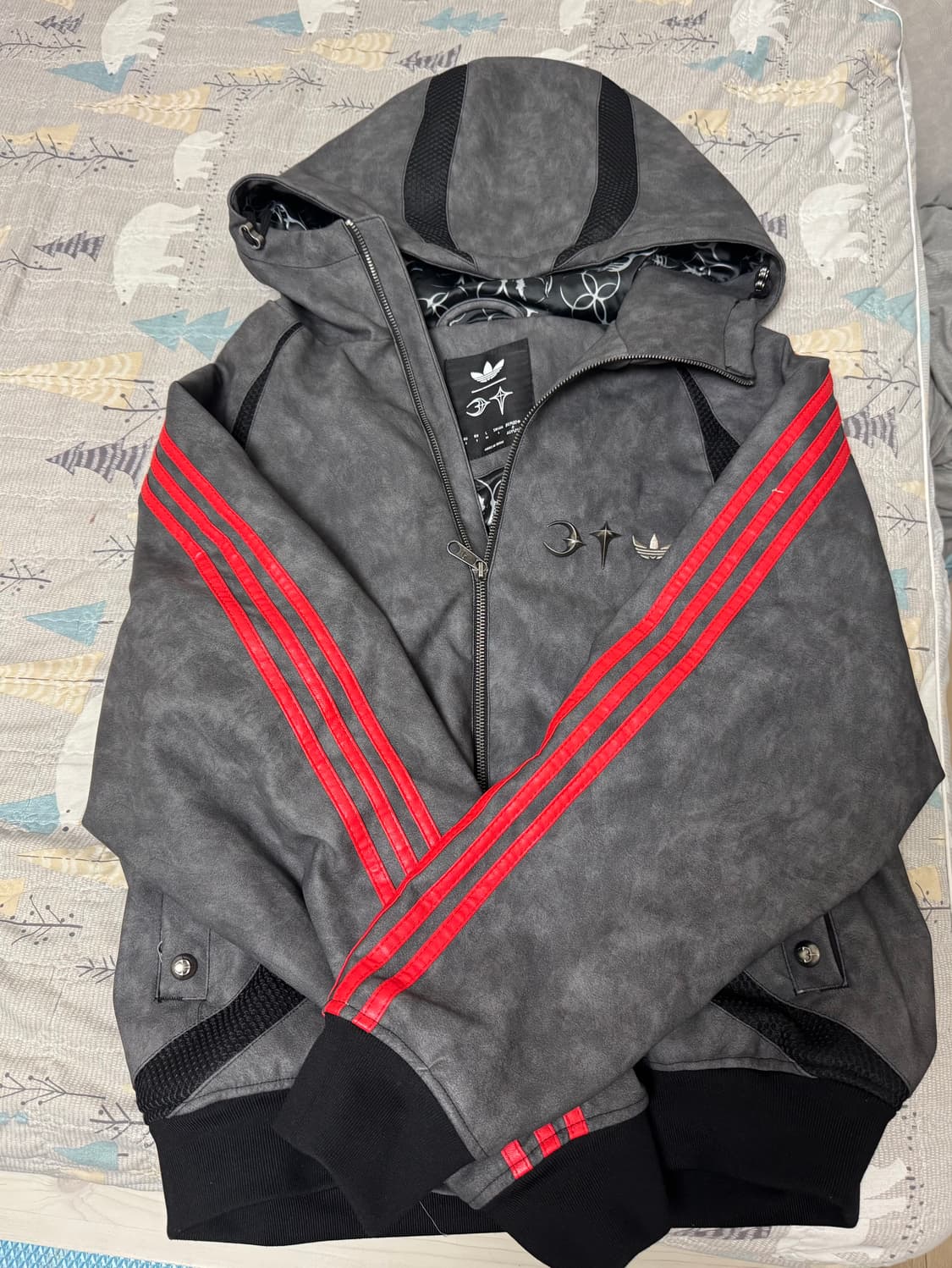 아디다스 x 떠그 클럽 팀가이스트 레더 자켓 상품이미지1