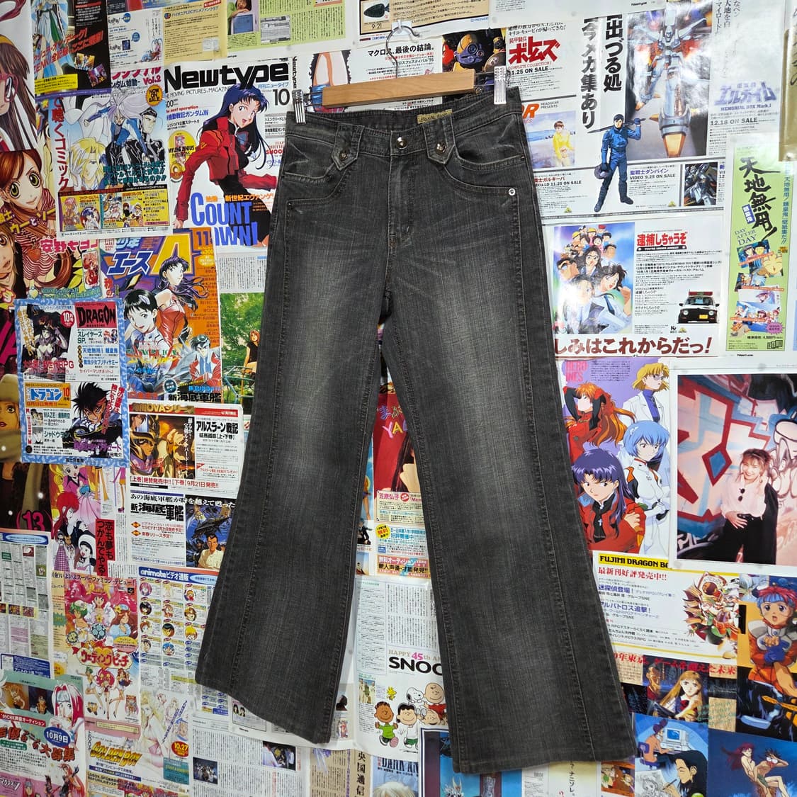 포켓 그레이 워싱 부츠컷 데님 팬츠 상품이미지4