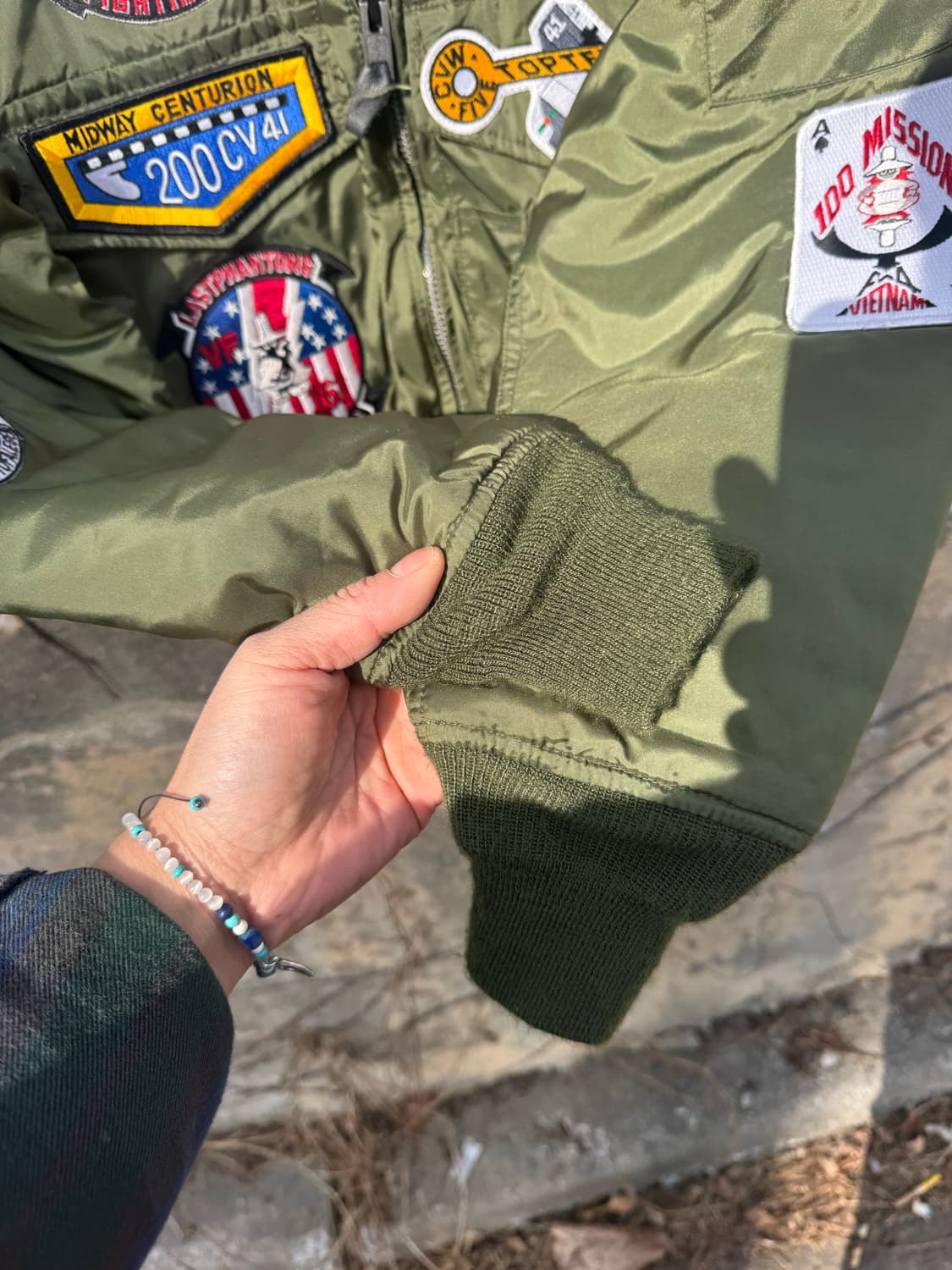 90s spiwak 미해군 usn g-8 wep 항공 점퍼 자켓 풀패치 상품이미지7