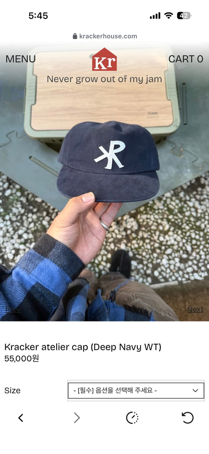 크래커하우스 캡 네이비 상품이미지1