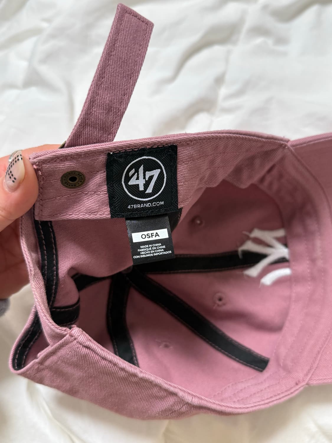 47 brand MLB 엠엘비 뉴욕 양키 캡 모자 핑크 상품이미지3