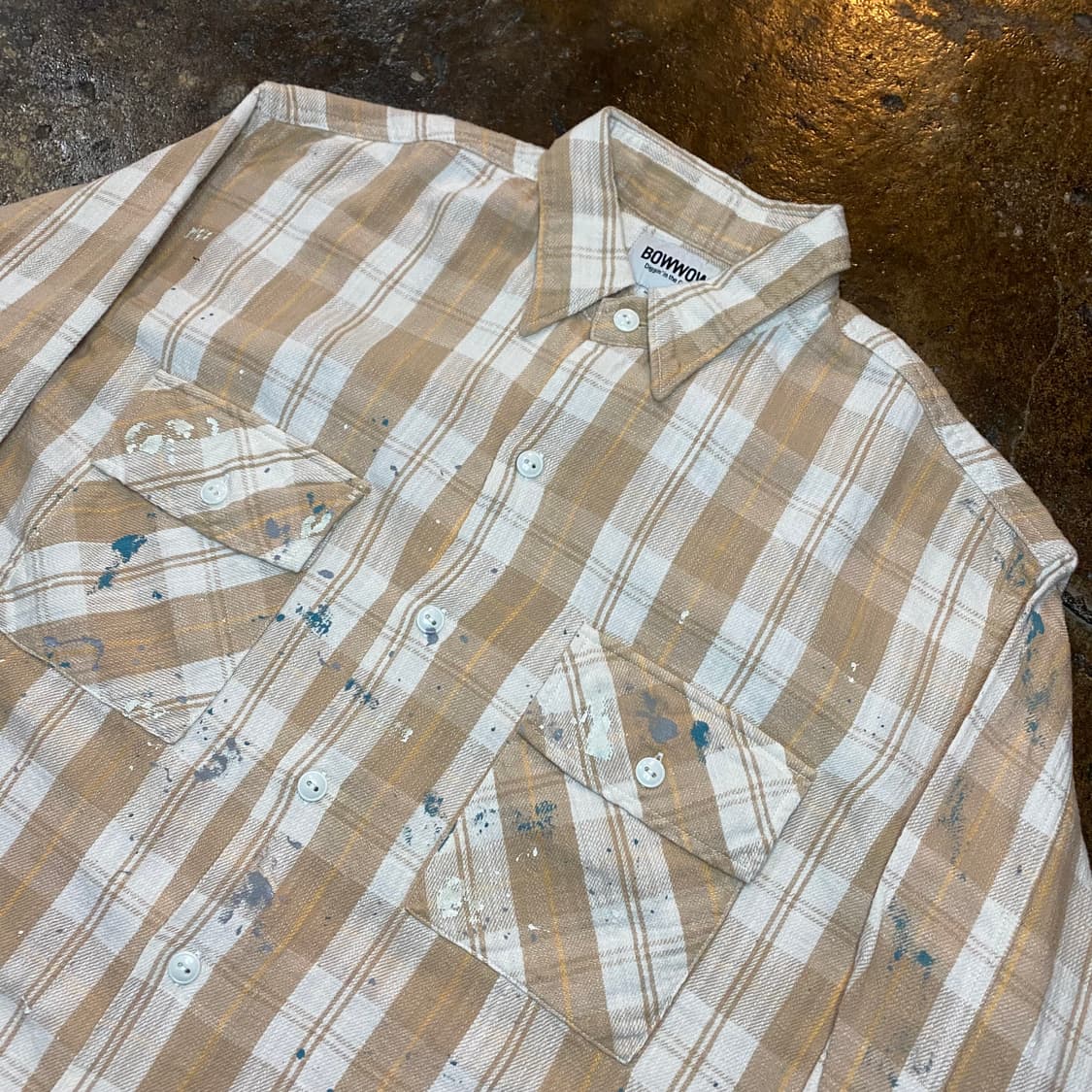 (M) BOWWOW PAINTED FLANNEL SHIRT 상품이미지2