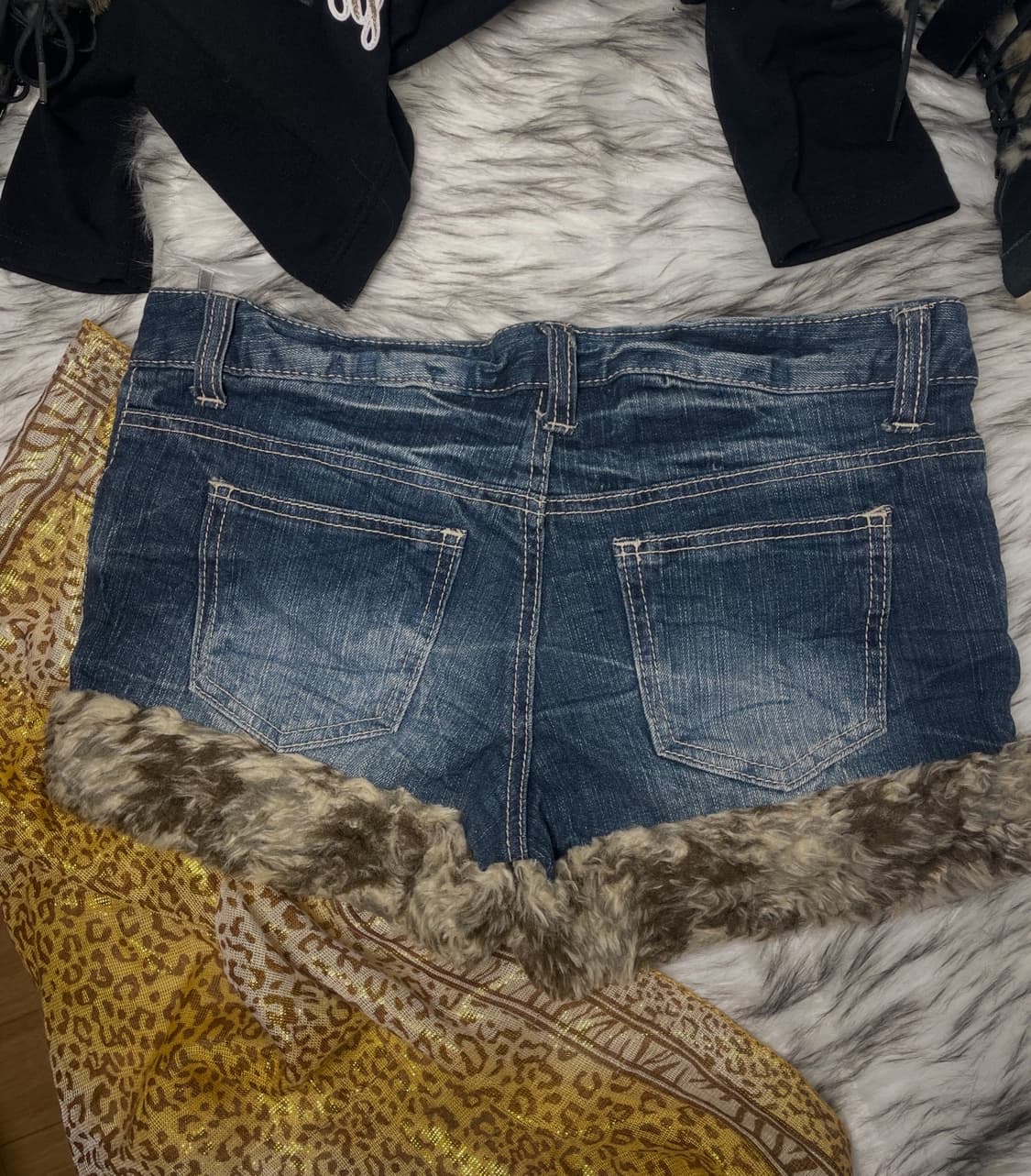 빈티지 갸루 골드 블랙 후드티 상품이미지7