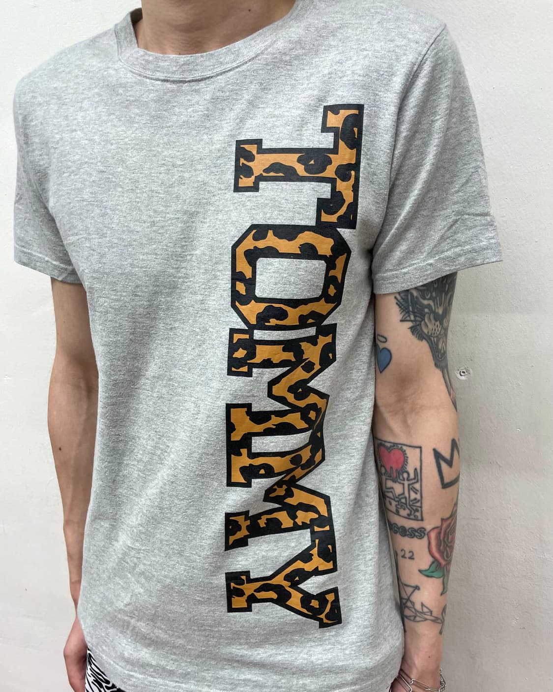Tommy Girl Leopard Lettering Gray T 상품이미지2