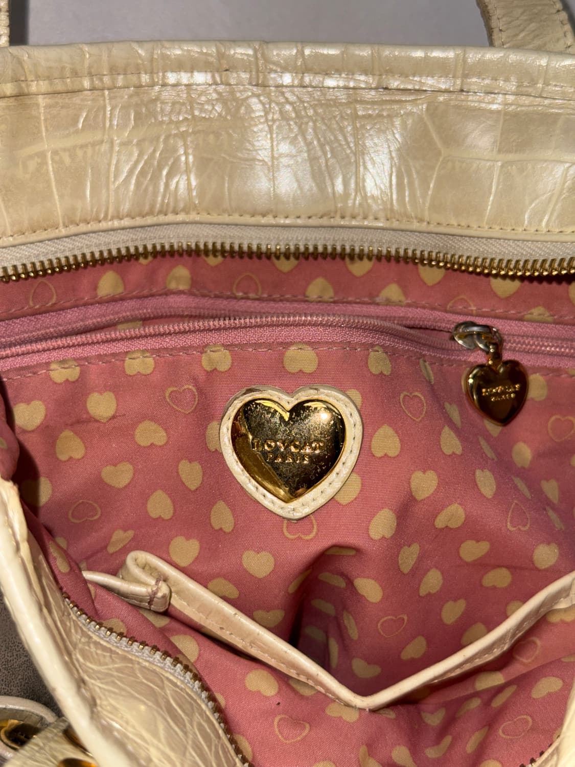 Lovcat metal beige gold buckled 숄더백 상품이미지6