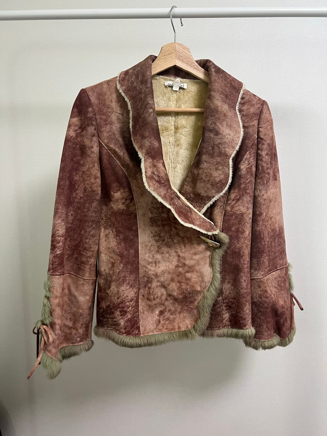 토끼털퍼트리밍 무스탕 갸루 y2k 상품이미지7