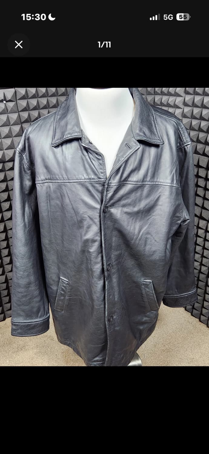 XL) 올드 갭 레더 카코트 xl  상품이미지1