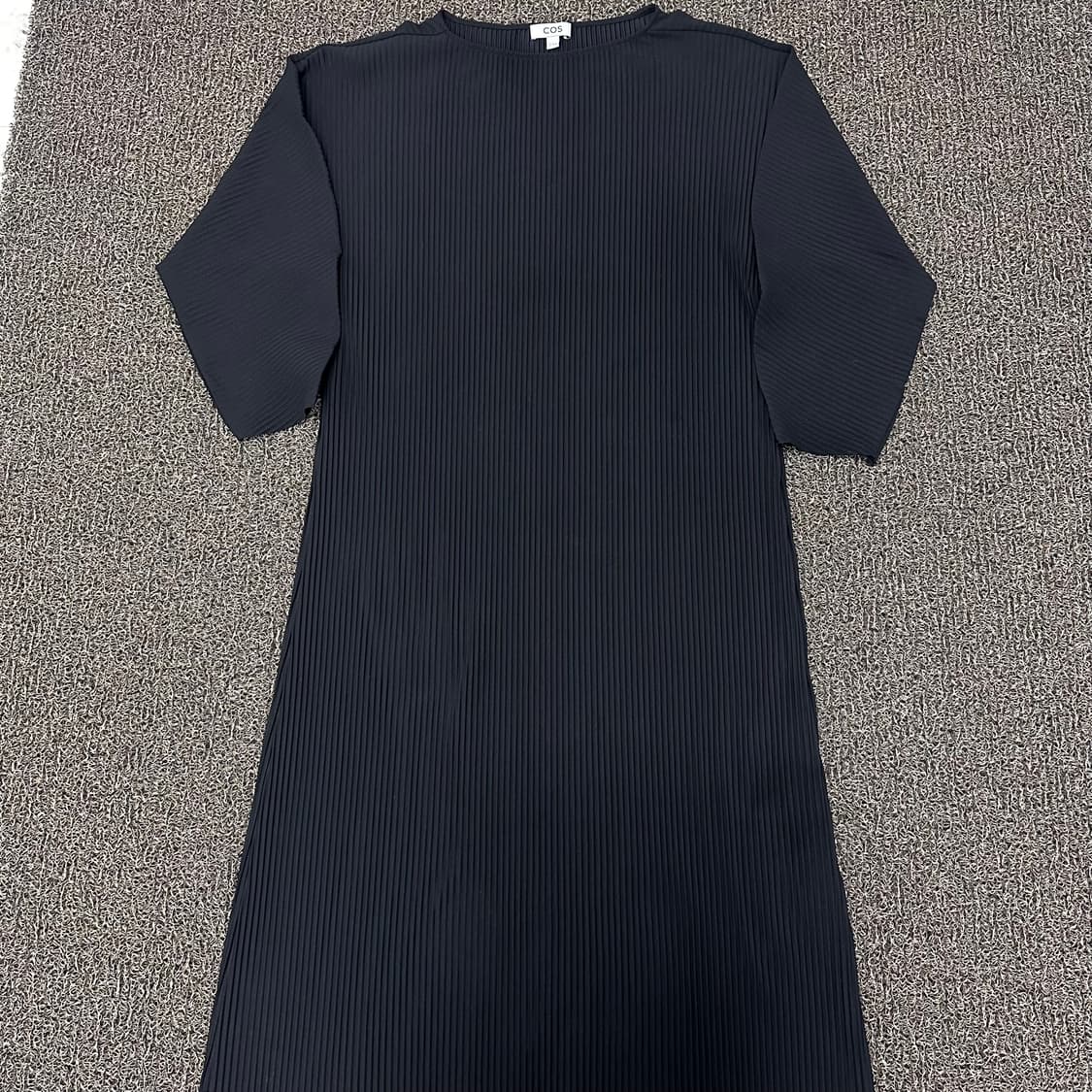 COS 코스 플리쎄 플리츠 주름 드레스 롱원피스 블랙 M 상품이미지1