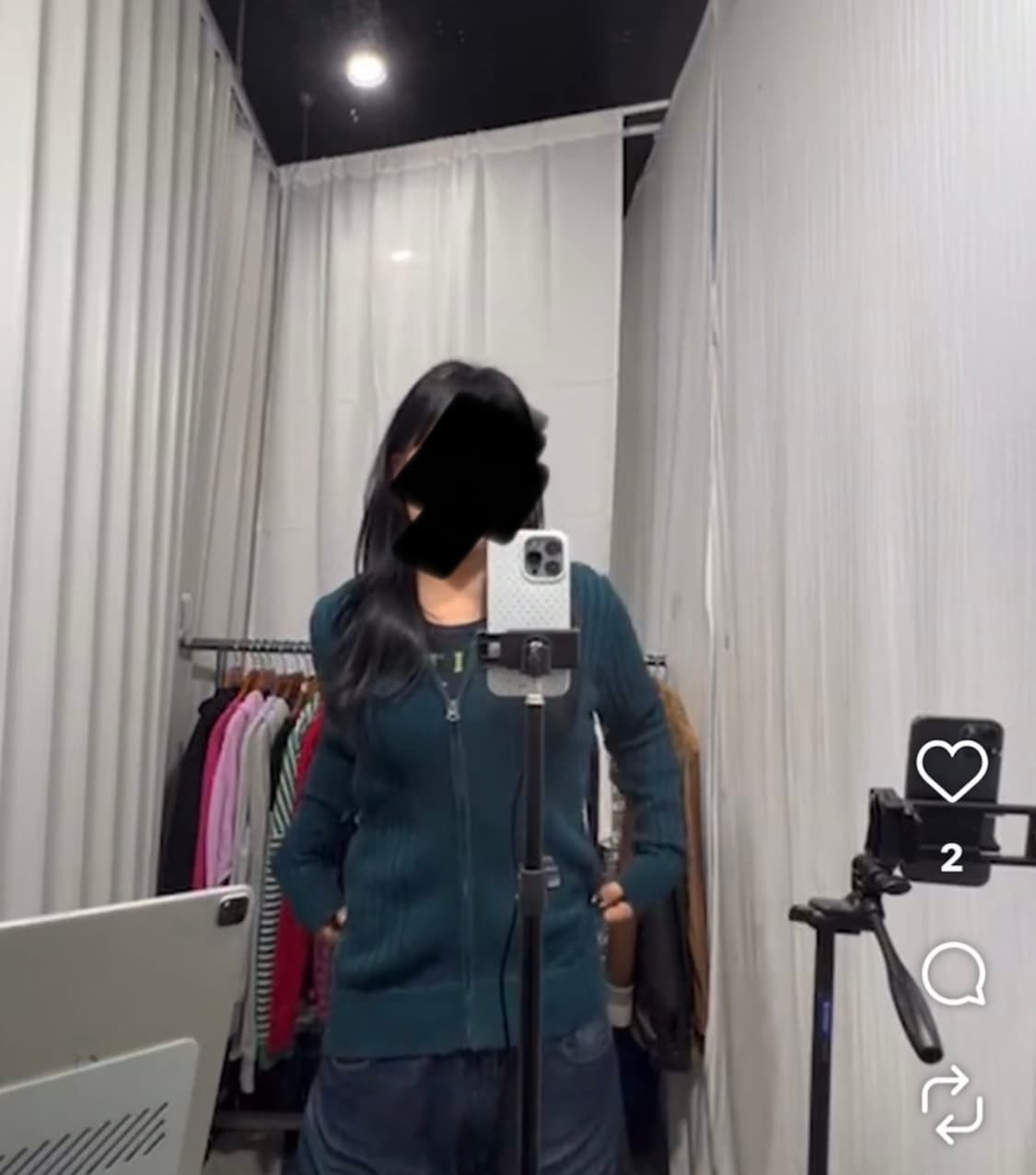 (착샷참고) 타미힐피거 니트 집업 상품이미지3