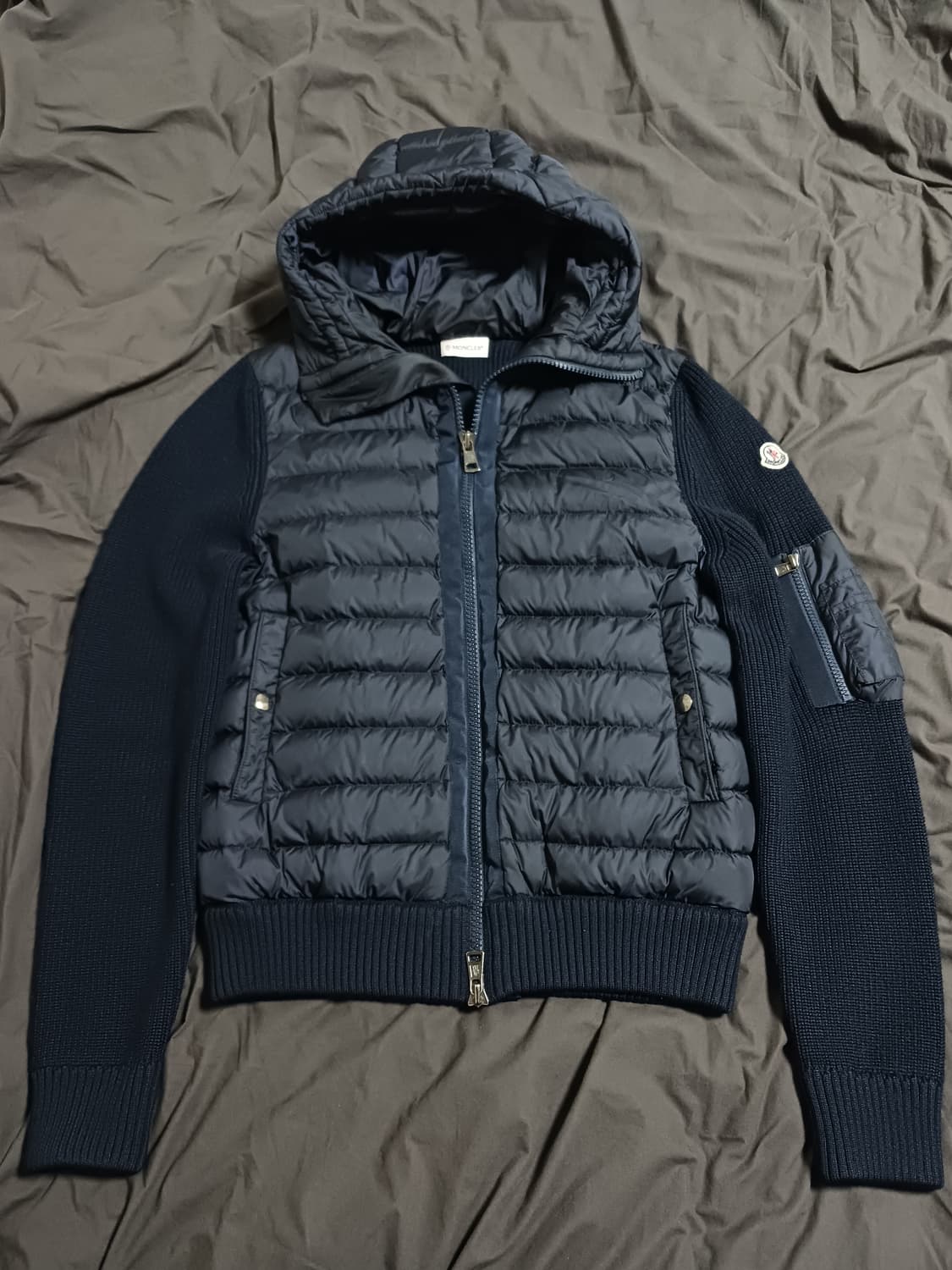 [정품] 백화점판 몽클레어 니트패딩 집업 울 가디건 상품이미지1