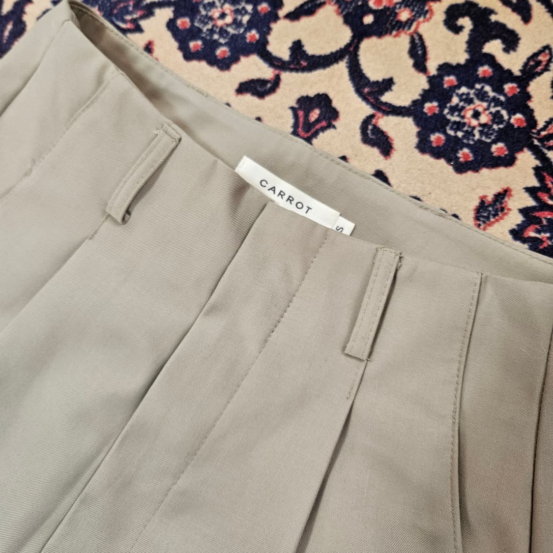 캐롯(CARROT) 핀턱 하이웨스트 슬렉스 Ssize 상품이미지3
