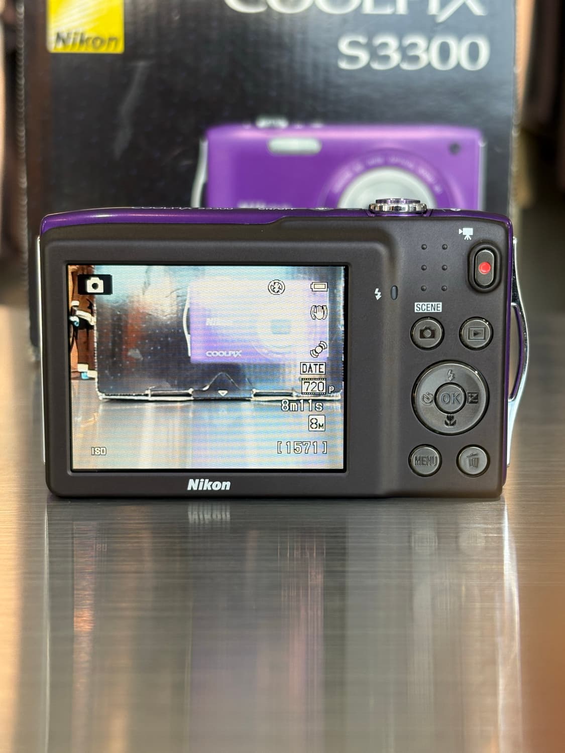 박스O/날짜표시)니콘 쿨픽스 s3300 퍼플 빈티지디카 상품이미지3