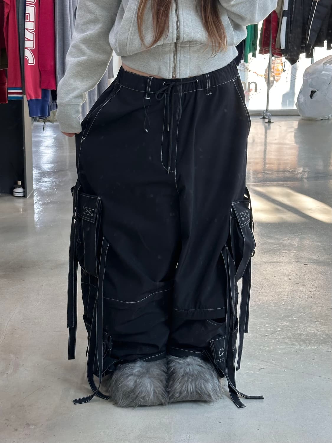 GALFY 올드스쿨 투웨이 스티치 3D멀티포켓 카고팬츠 상품이미지3