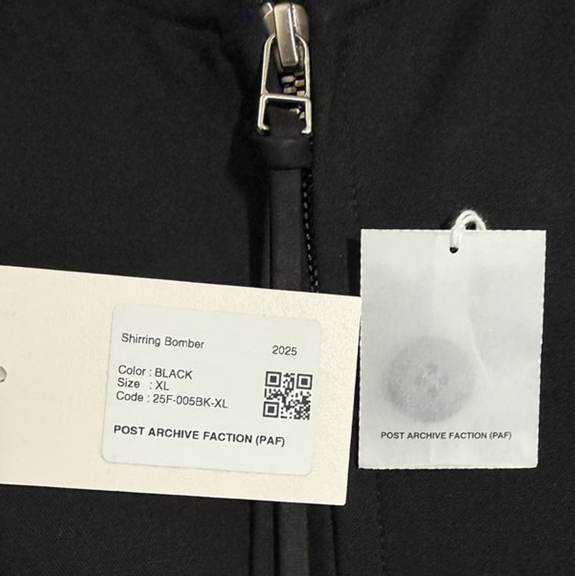 [XL] paf 8.0+ 셔링 봄버 블랙 상품이미지7