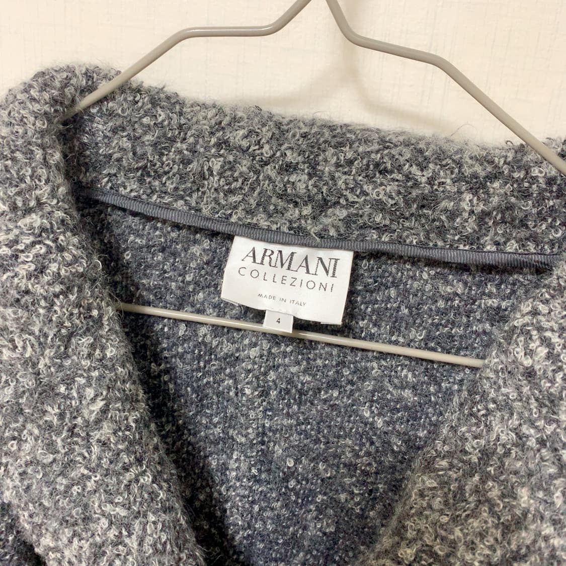 아르마니 콜레지오니 이태리 정품 프릴 알파카 울 자켓 트위드 느낌 4 상품이미지5