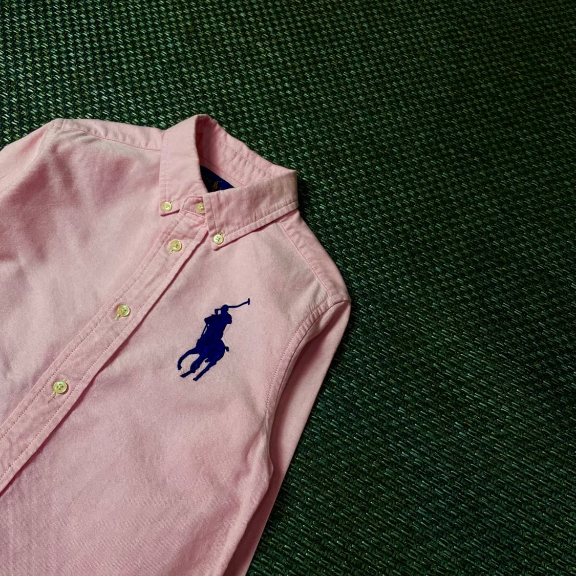 폴로랄프로렌 키즈 빅포니 핑크 긴팔 셔츠 6 상품이미지5