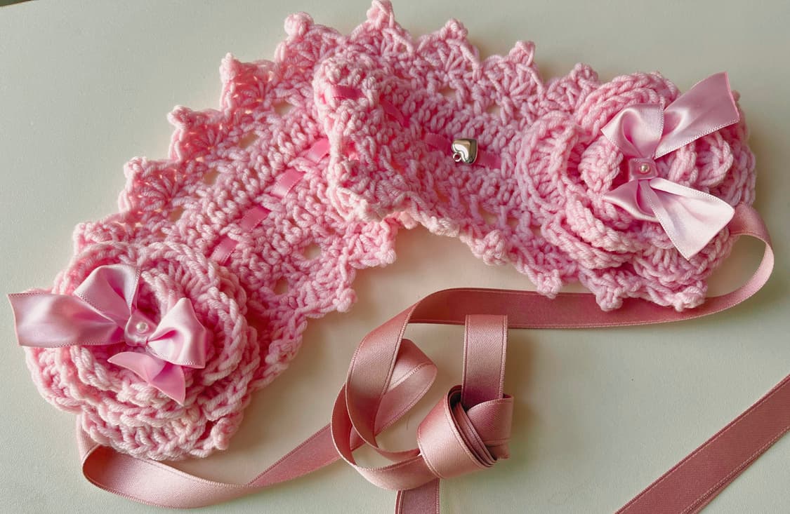 로리타 뜨게 헤드드레스 상품이미지4