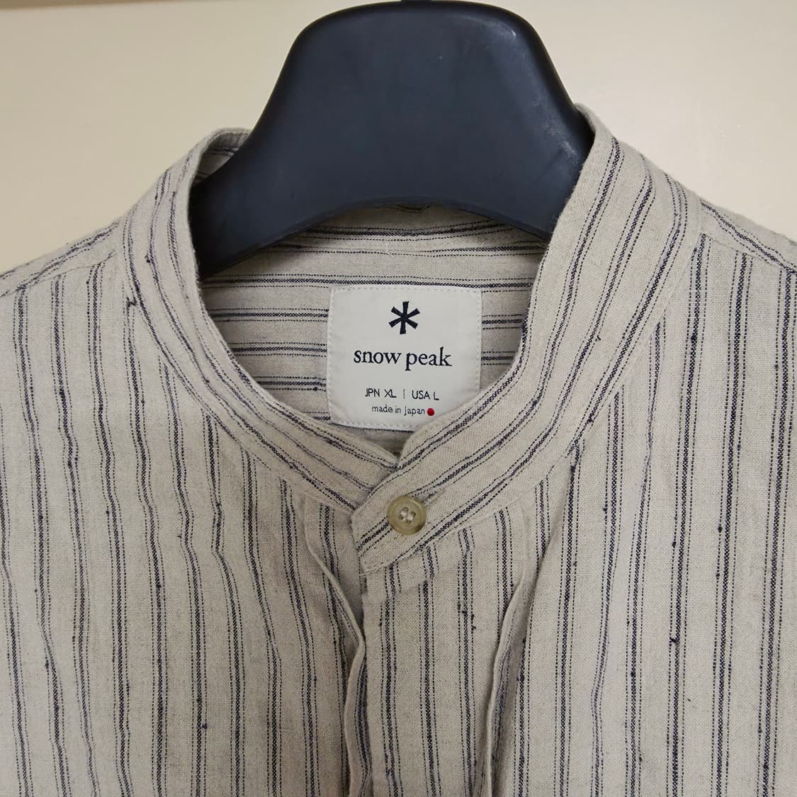 [XL] 스노우피크 재팬 린넨 스트라이프 셔츠 상품이미지6